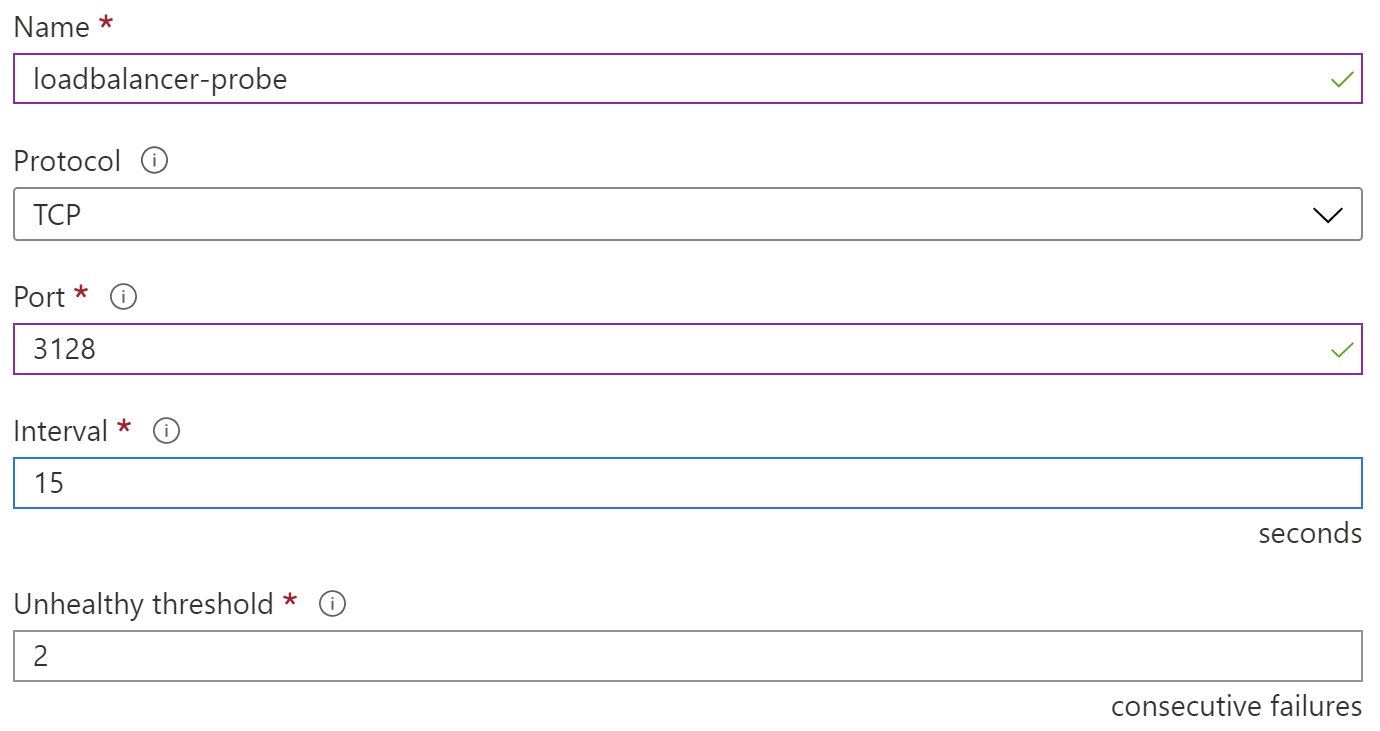 Load Balancer Health Probe