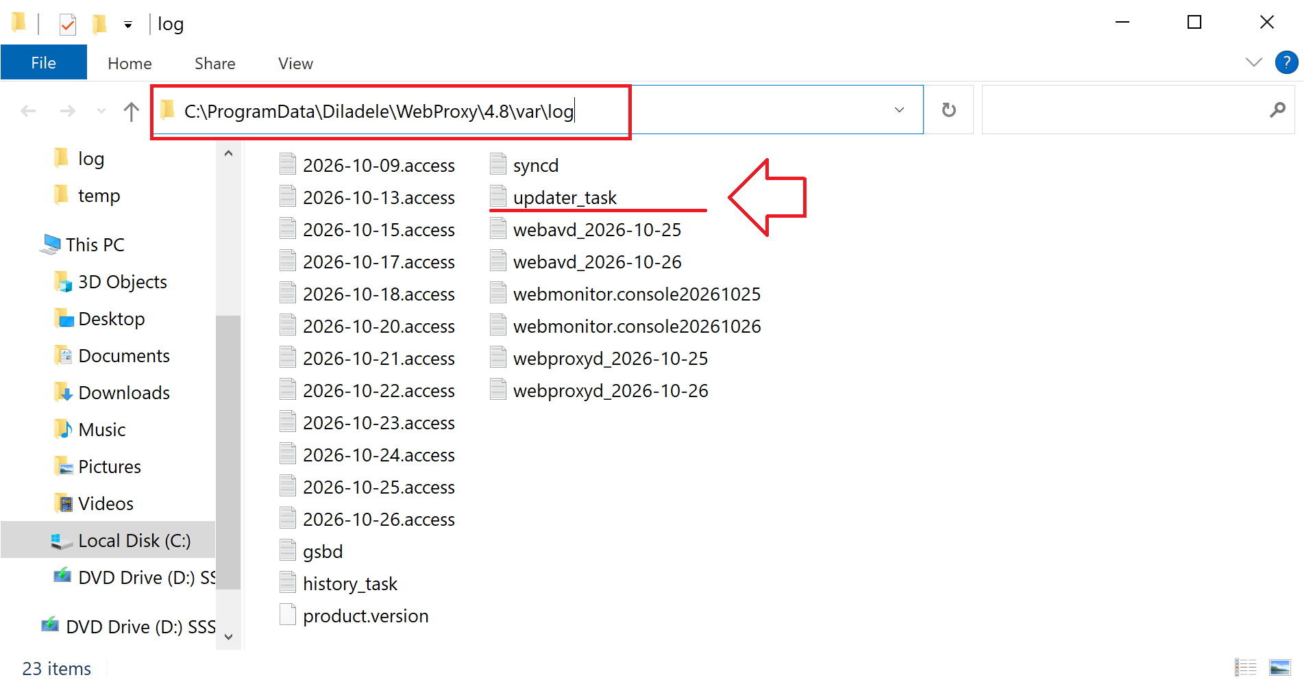AI Categories Logs