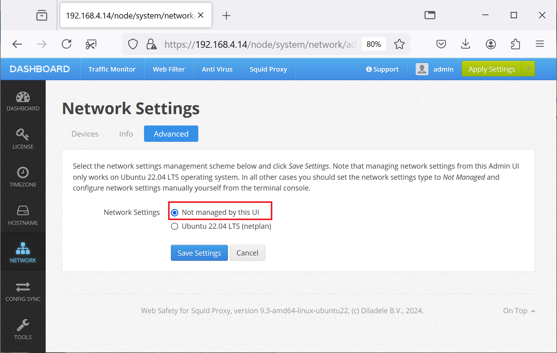 IP Not Managed