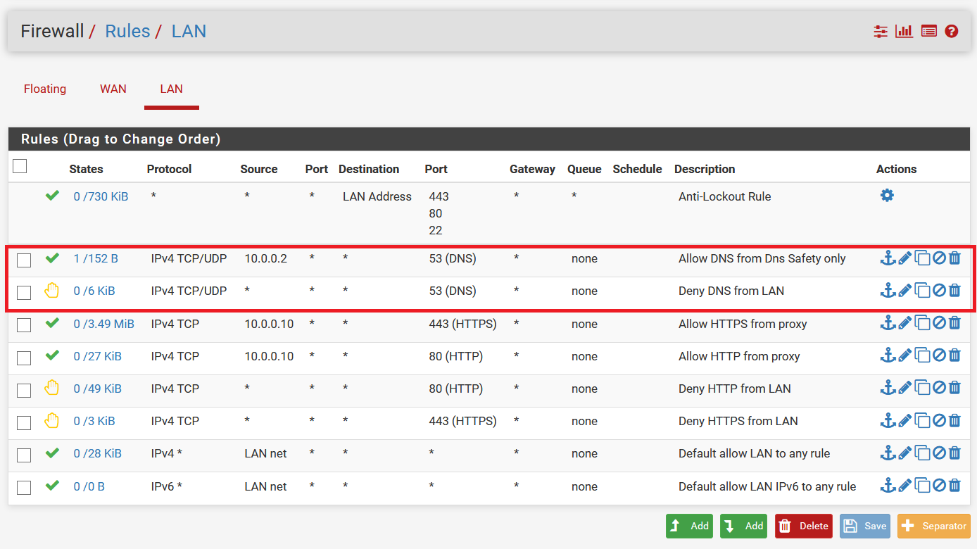 Allow DNS From DNS Safety Only