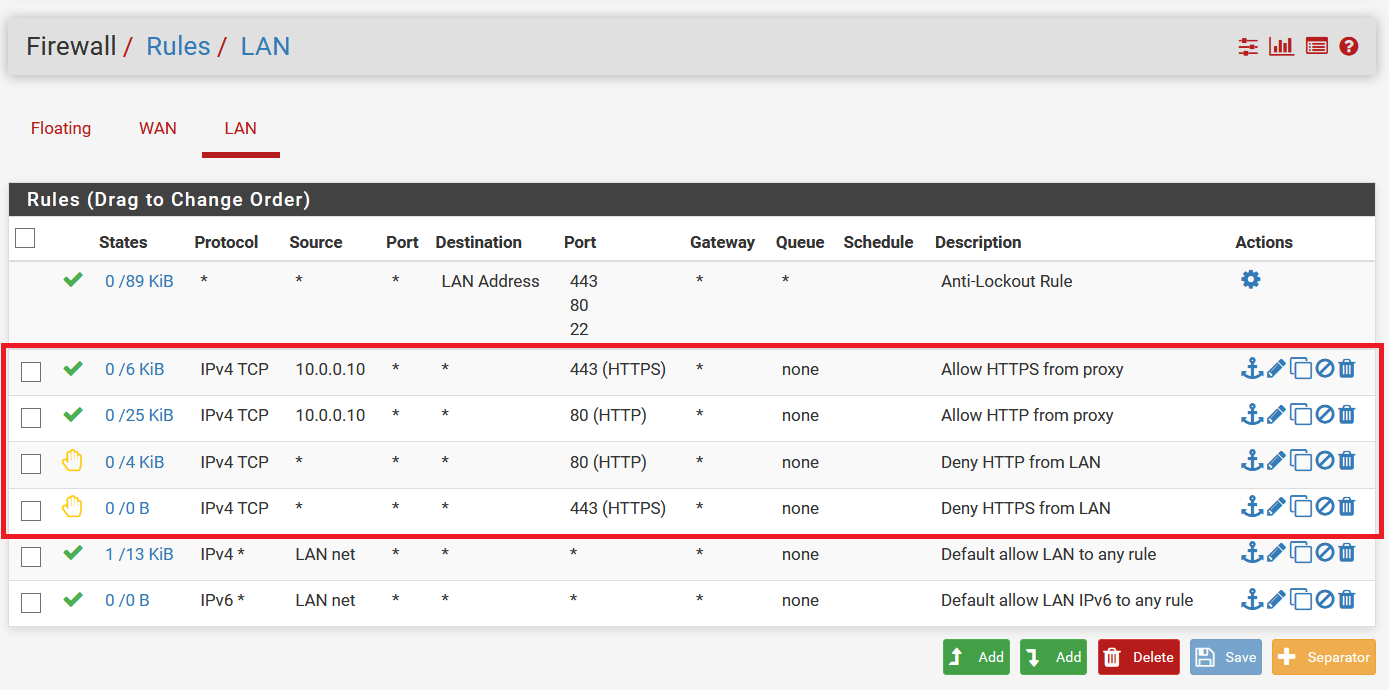 Allow HTTPS from Proxy Only