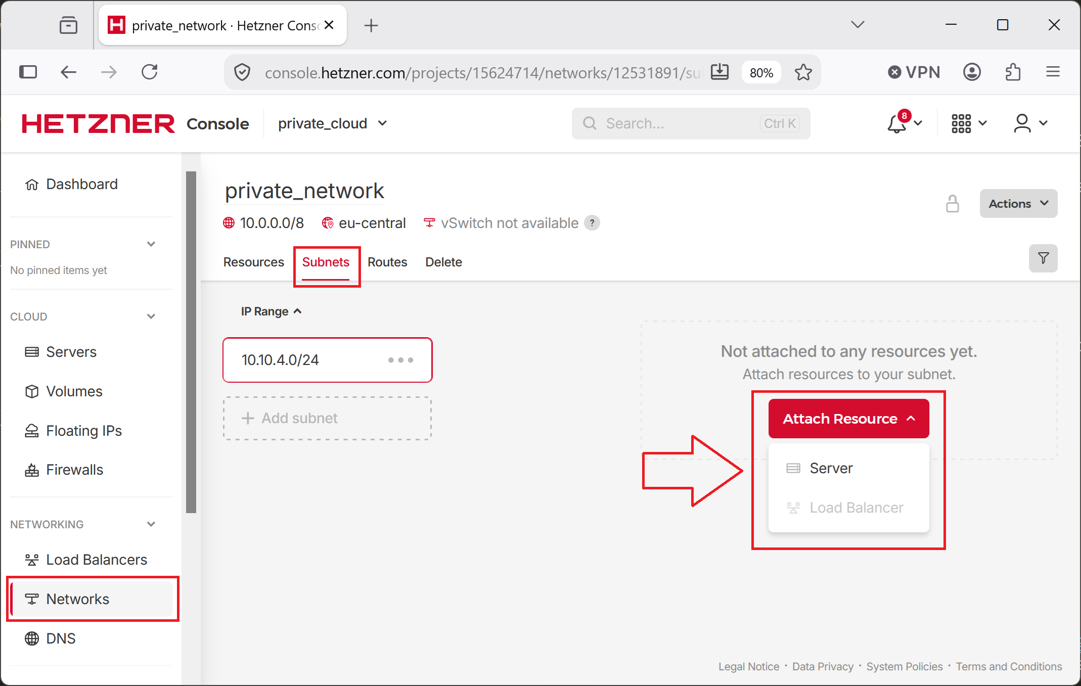 Attaching DNS Safety Server
