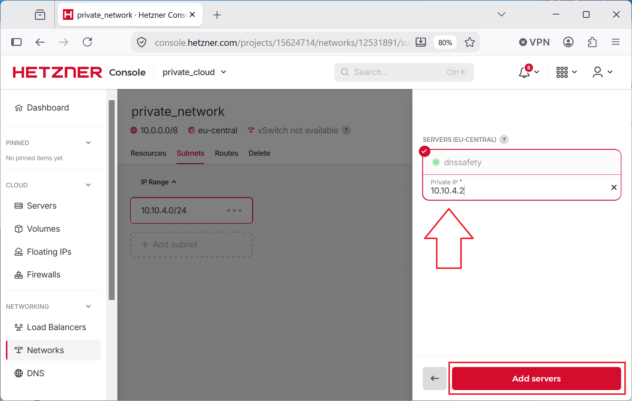 Selecting DNS Safety to Attach