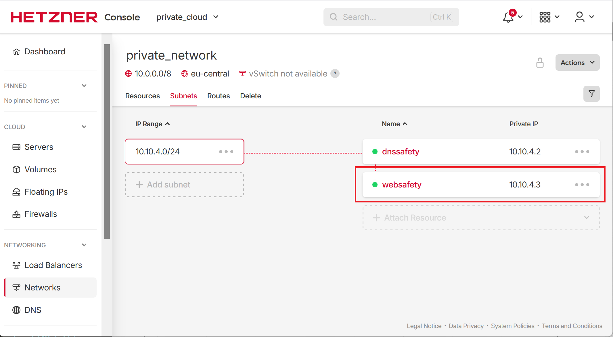Web Safety IP Configured