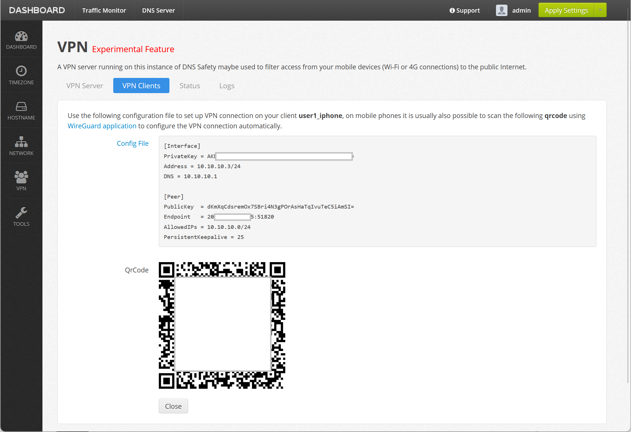 Scan the QrCode