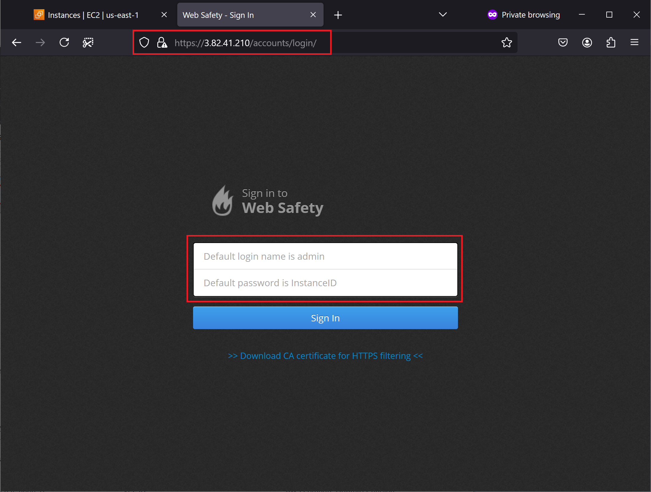 Virtual Machine Login