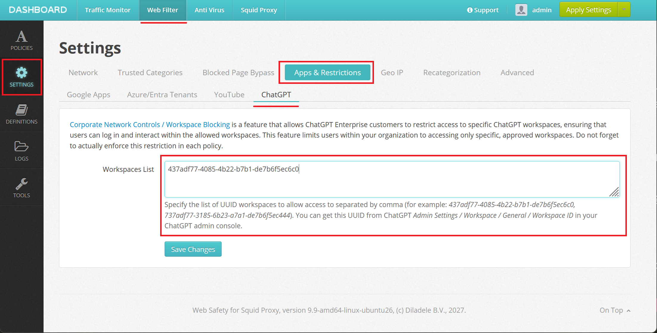 ChatGPT Workspaces